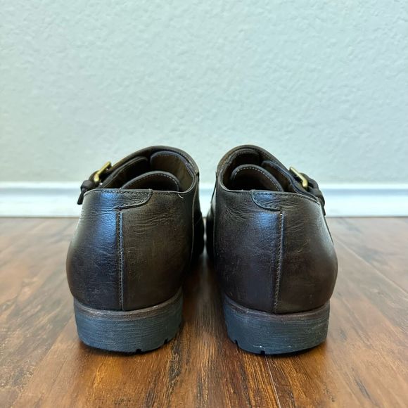 BILLY REID Captoe Double Monk Strap Shoes in Espresso Leather Vibram Sole - Picture 7 of 10